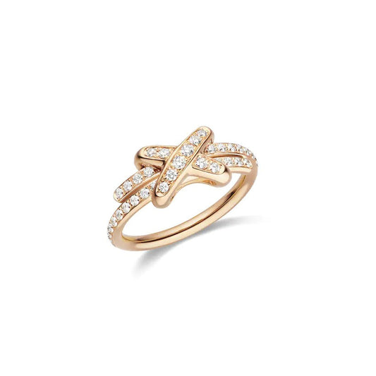 [Noble Jewelry]JEUX DE RING PINK GOLD DIAMOND