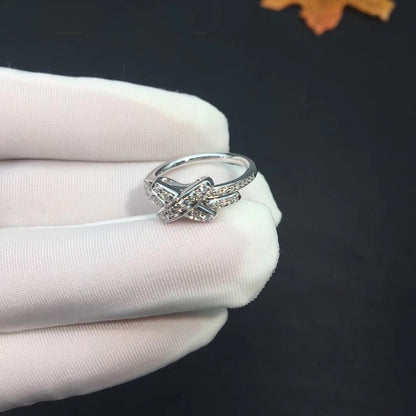 [Noble Jewelry]JEUX DE SILVER DIAMOND RING