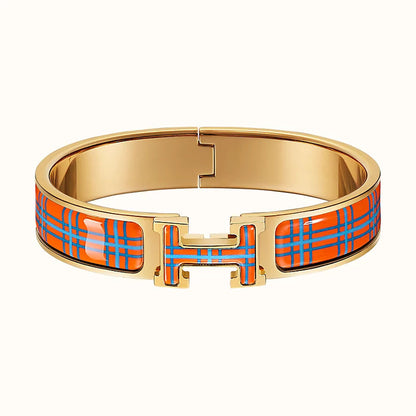 [Noble Jewelry]H TARTAN BRACELET 12MM