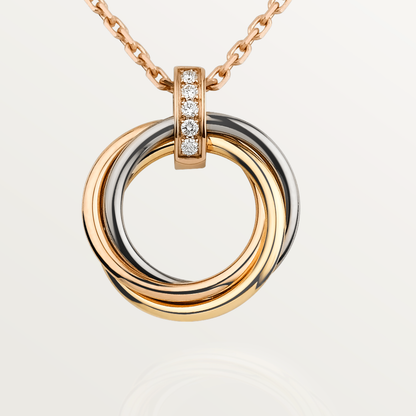 [Noble Jewelry]TRINITY NECKLACE GOLD  DIAMONDS