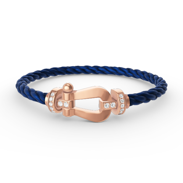 [Noble Jewelry]FORCE LARGE HORSESHOE HALF DIAMOND BRACELET ROSE GOLD