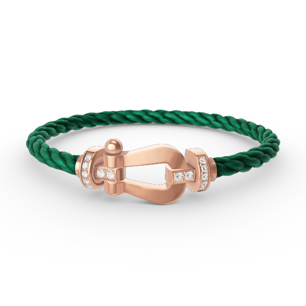 [Noble Jewelry]FORCE LARGE HORSESHOE HALF DIAMOND BRACELET ROSE GOLD