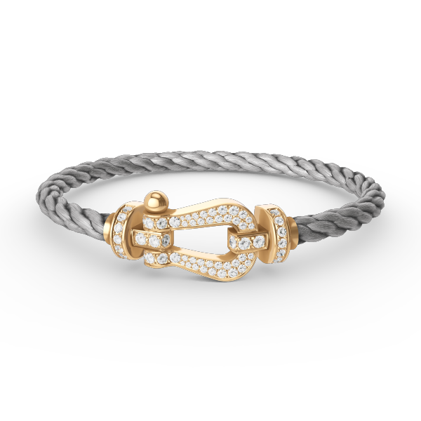 [Noble Jewelry]FORCE LARGE HORSESHOE FULL DIAMOND BRACELET GOLD