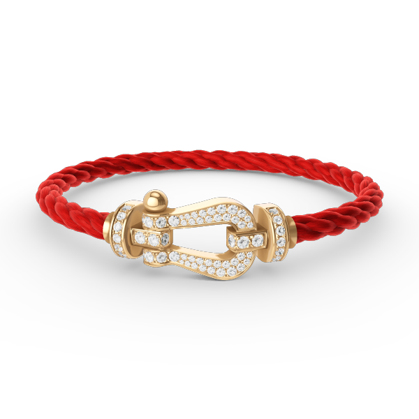 [Noble Jewelry]FORCE LARGE HORSESHOE FULL DIAMOND BRACELET GOLD