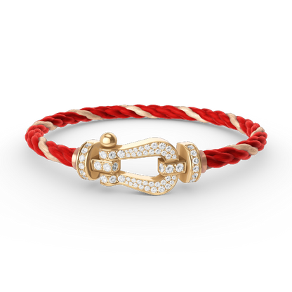 [Noble Jewelry]FORCE LARGE HORSESHOE FULL DIAMOND BRACELET GOLD