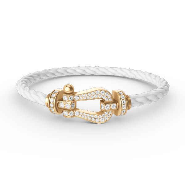 [Noble Jewelry]FORCE LARGE HORSESHOE FULL DIAMOND BRACELET GOLD