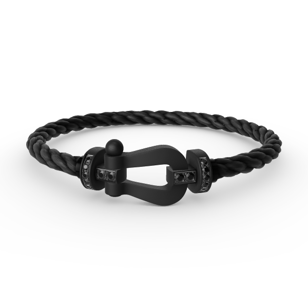 [Noble Jewelry]FORCE LARGE SERIES HORSESHOE BLACK SAMURAI BRACELET