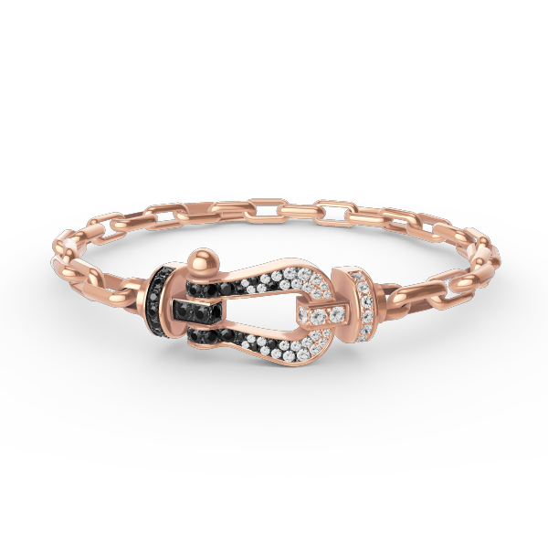 [Noble Jewelry]FORCE LARGE HORSESHOE CLASP  METAL BRACELET