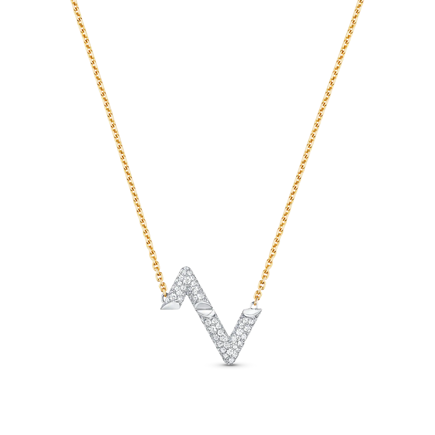 [Noble Jewelry]VOLT SILVER DIAMOND PEDANT NECKLACE