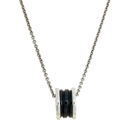 [Noble Jewelry]ZERO 1 BLACK CERAMIC SILVER NECKLACE