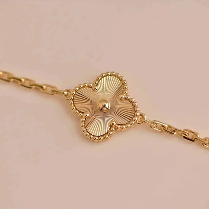 [Noble Jewelry]CLOVER 5 FLOWERS LASER BRACELET