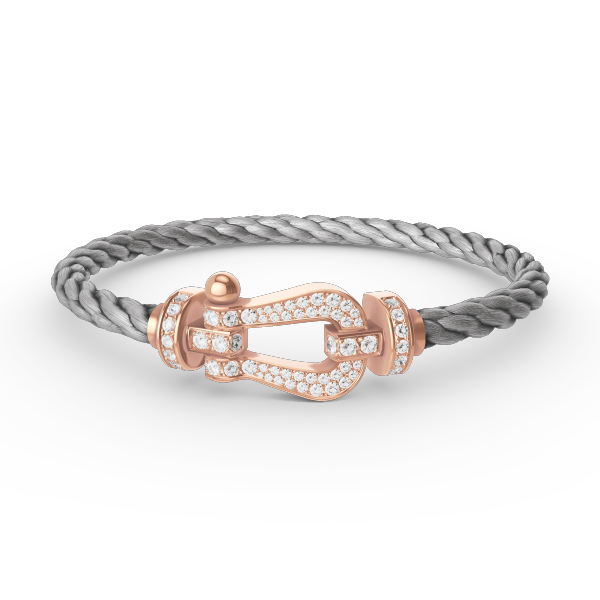 [Noble Jewelry]FORCE LARGE HORSESHOE FULL DIAMOND BRACELET ROSE GOLD