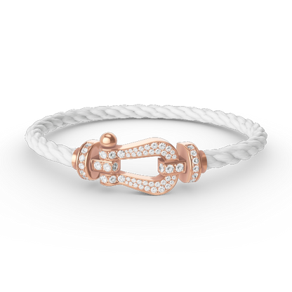 [Noble Jewelry]FORCE LARGE HORSESHOE FULL DIAMOND BRACELET ROSE GOLD