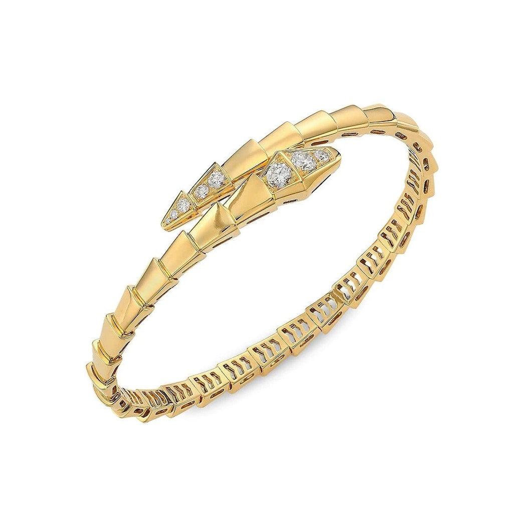 [Noble Jewelry]SERPENTI BRACELET DIAMONDS PINK GOLD