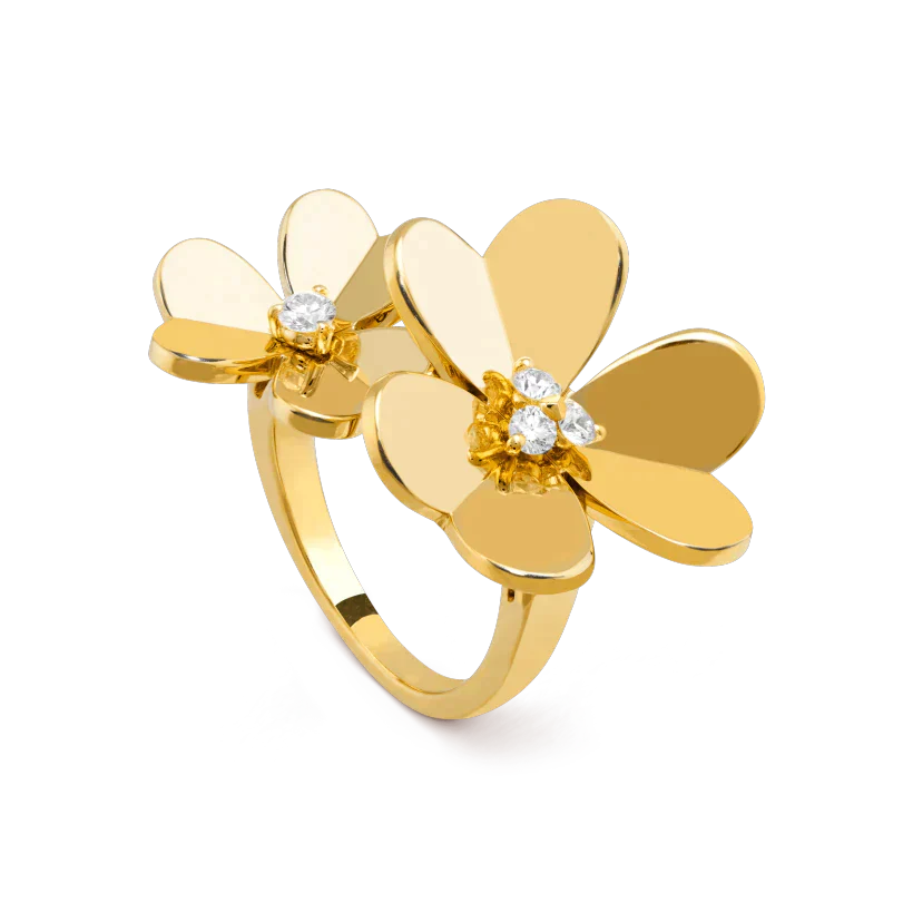 [Noble Jewelry]CLOVER COMOS GOLD DIAMOND RING