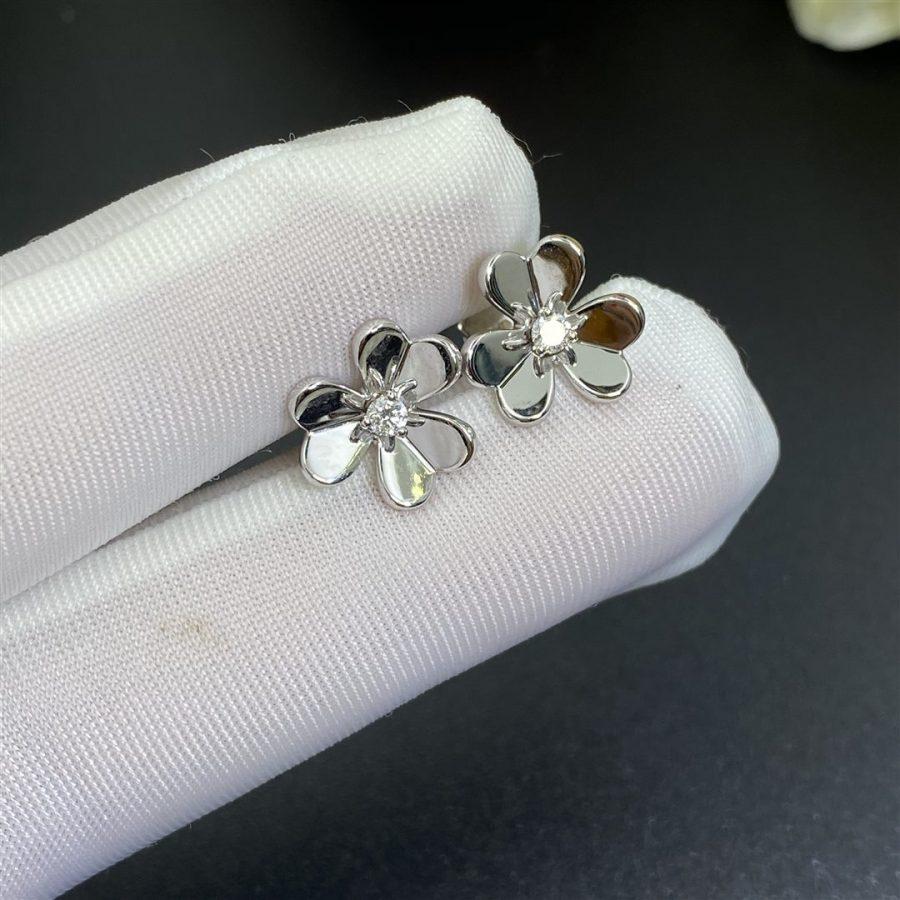 [Noble Jewelry]FRIVOLE MINI SILVER FLOWER EARRINGS