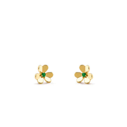 [Noble Jewelry]FRIVOLE  FLOWER MALACHITE EARRINGS