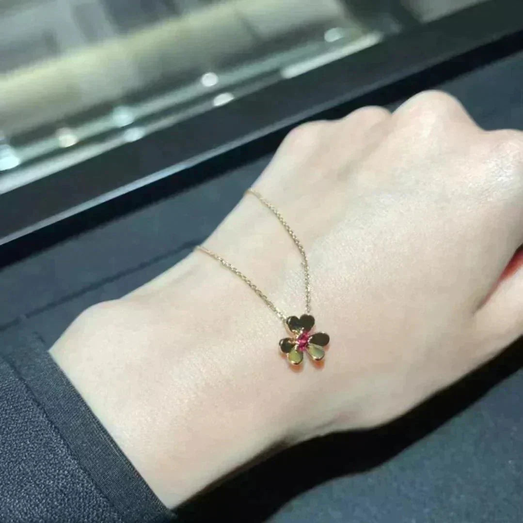 [Noble Jewelry]FRIVOLE GOLD FLOWER NECKLACE