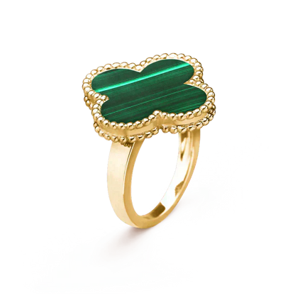 [Noble Jewelry]CLOVER MALACHITE RING