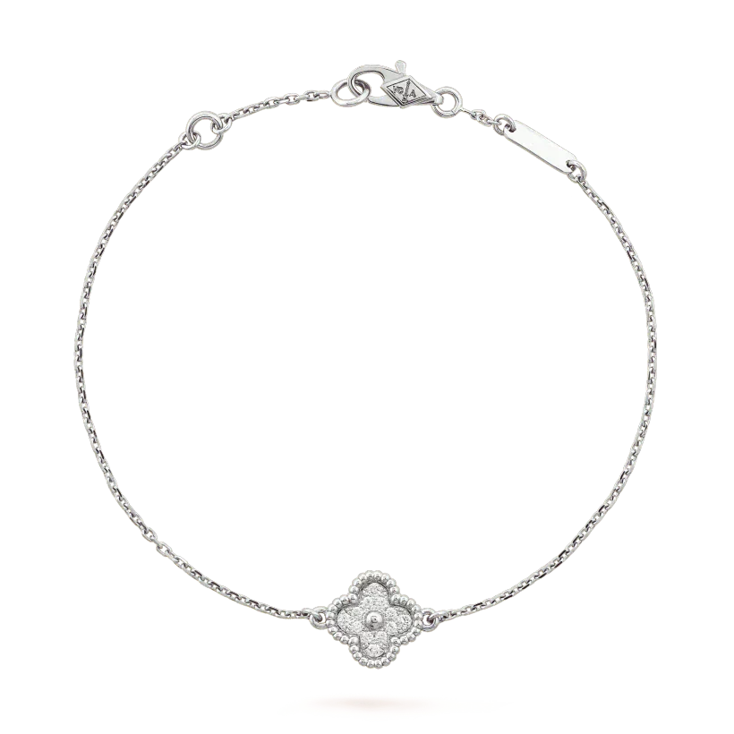 [Noble Jewelry]CLOVER  SINGLE FLOWER BRACELET SILVER