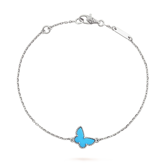 [Noble Jewelry]BUTTERFLY TURQUOISE BUTTERFLY BRACELET SILVER