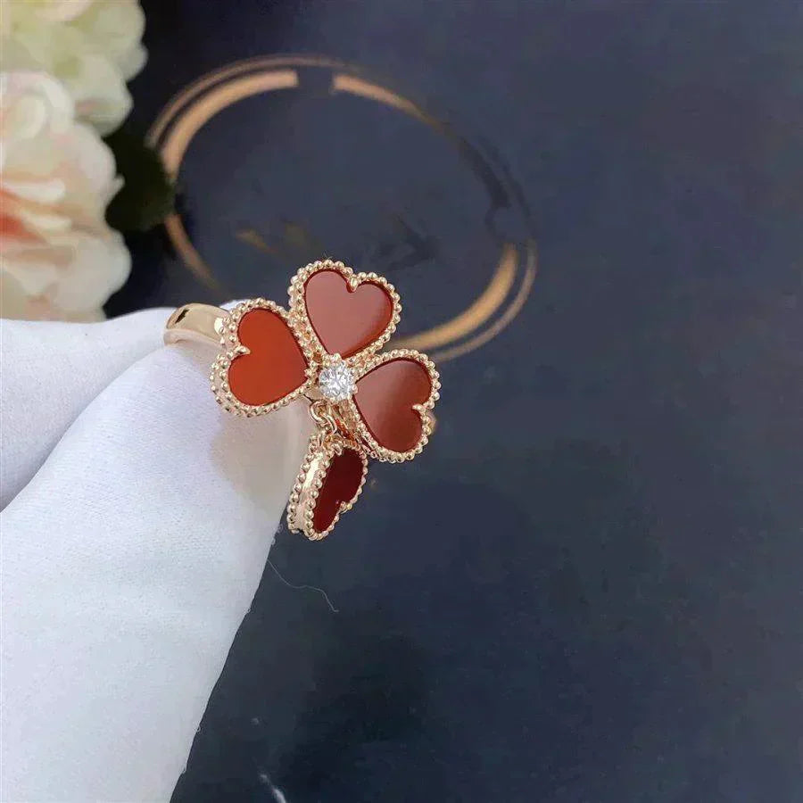 [Noble Jewelry]SWEET CLOVER CARNELIAN RING