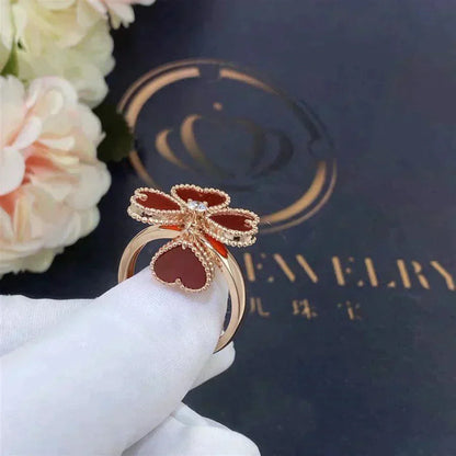 [Noble Jewelry]SWEET CLOVER CARNELIAN RING