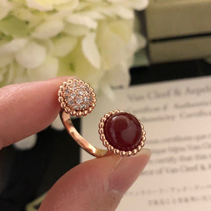 [Noble Jewelry]PERLEE COULEURS DIAMOND ROSE GOLD BETWEEN THE FINGER RING