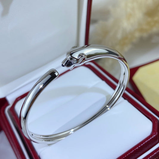 [Noble Jewelry]PANTHERE SILVER OPEN BRACELET