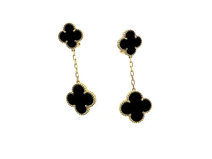 [Noble Jewelry]CLOVER 2 MOTIFS  EARRINGS (MULTIPLE CHOICESC