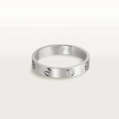 [Noble Jewelry]LOVE RING 4MM 1 DIAMOND SILVER