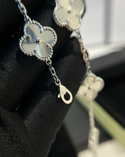 [Noble Jewelry]CLOVER SILVER 5 MOTIFS BRACELET