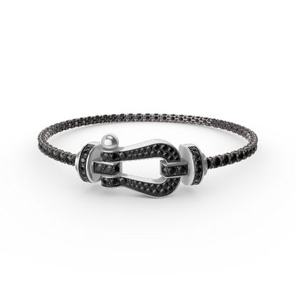 [Noble Jewelry]FORCE  LARGE HORSESHOE FULL DIAMOND TENNIS BRACELET